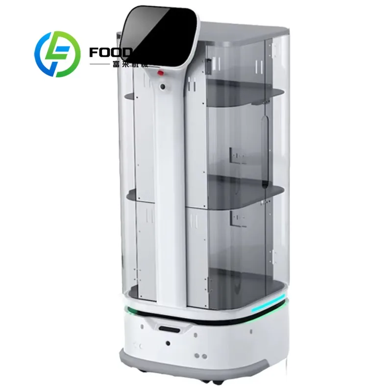 Robot intelligente personalizzato per il servizio del cameriere della reception di benvenuto dell'hotel del robot di consegna del cibo - immagine 3