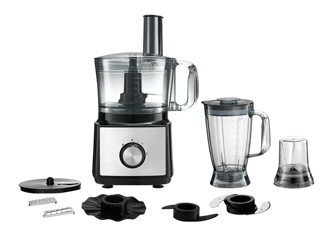 Costway 8 Cup Food Processor 500W Variable Speed Blender Chopper w/ 3 Blades