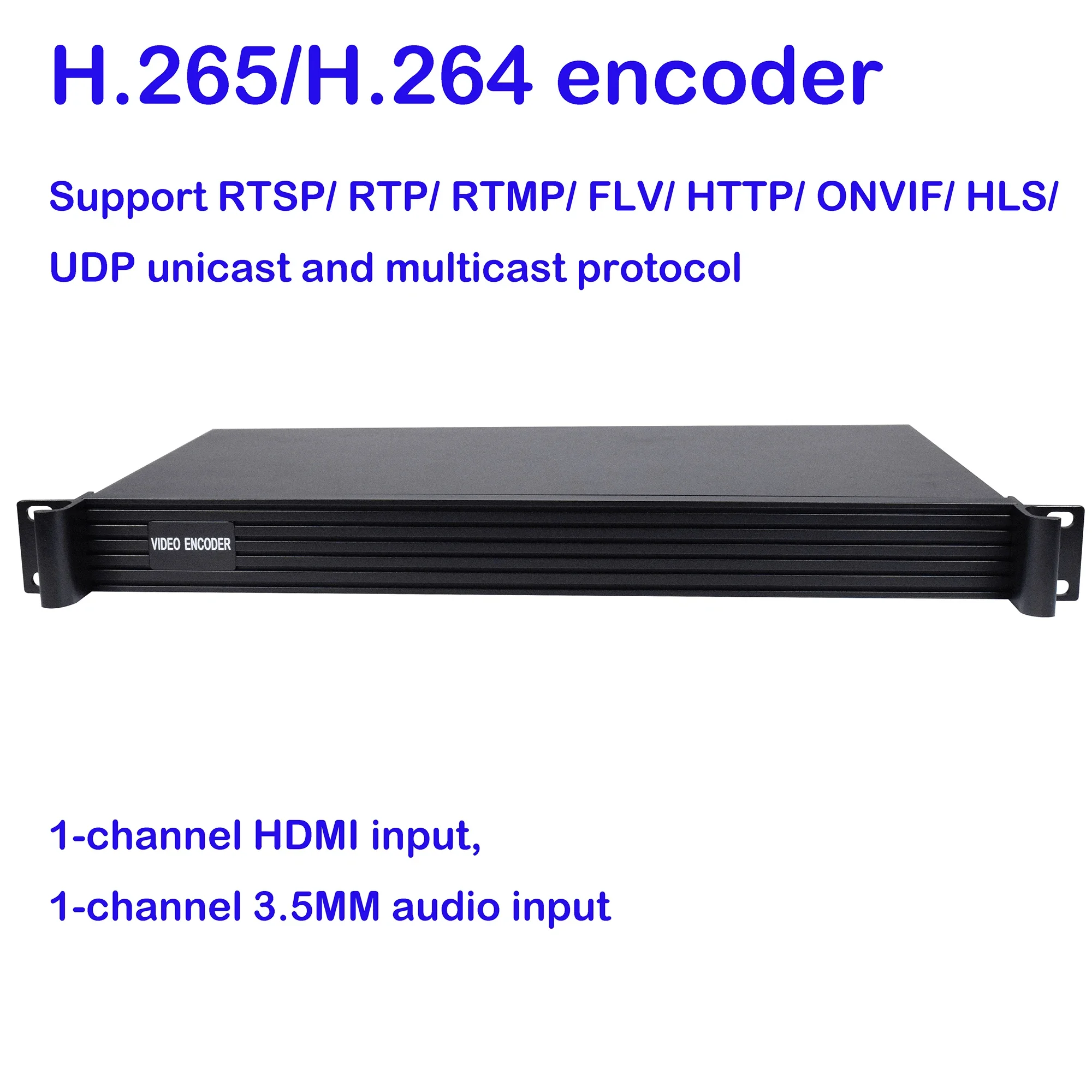 free shipping one HDMI to IP encoder, IP encoder, H.265 HD encoder, 1U rack chassis