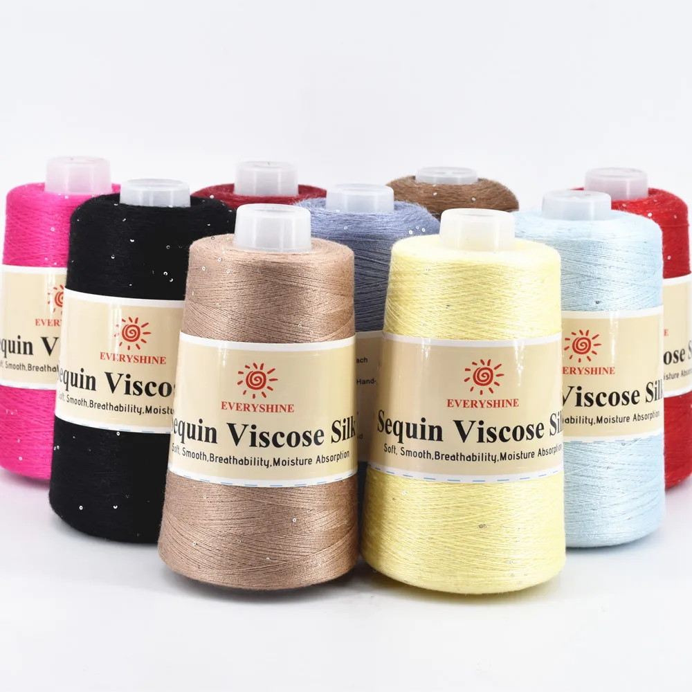 Wool Threads for Sewing Crochet Needlework Yarn Loops Viscose Fiber ...