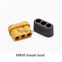 MR60 Male Female Connector Set with Protective Sheathed Cover - 3.5mm 3 - Core T - Type Plug - 2 pair (Female head)
