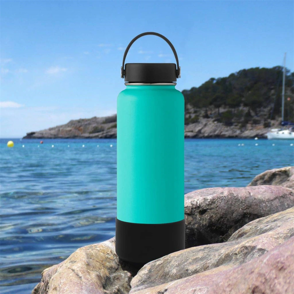 Water bottle flat glass anti-slip bottom sleeve cover bumper sports mug bottom sleeve shock absorption and fall prevention.