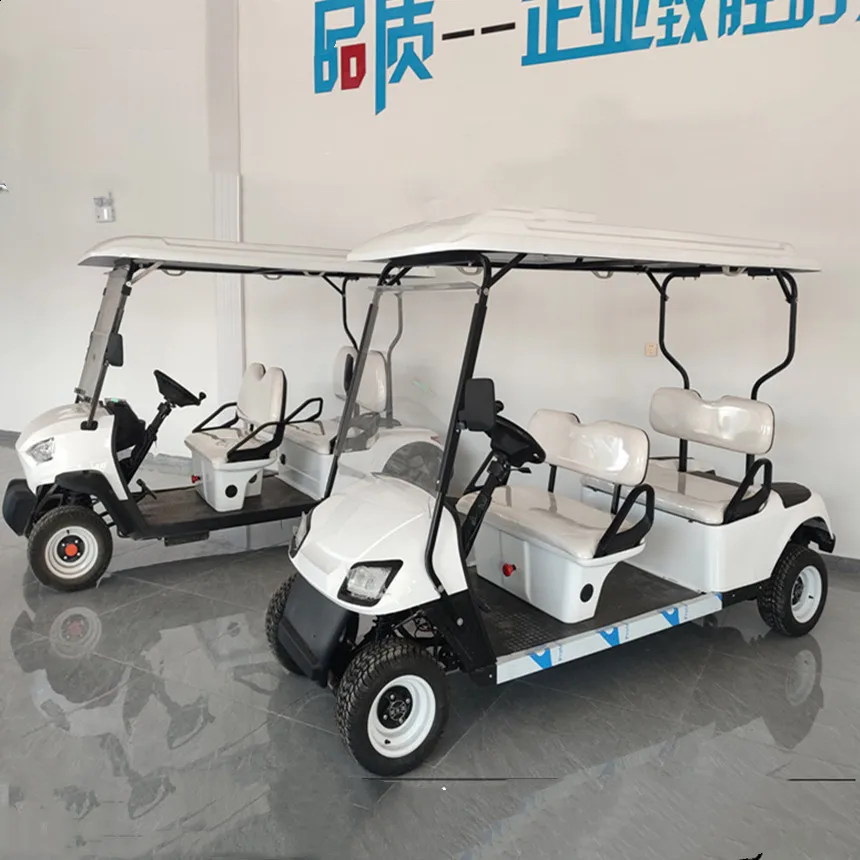 

2024 Customized Off-Road 48/60/72V Electric Golf Patrol Car 2 Rows 4 Seats Electric Patrol Car With Storage Space Box Golf Cart