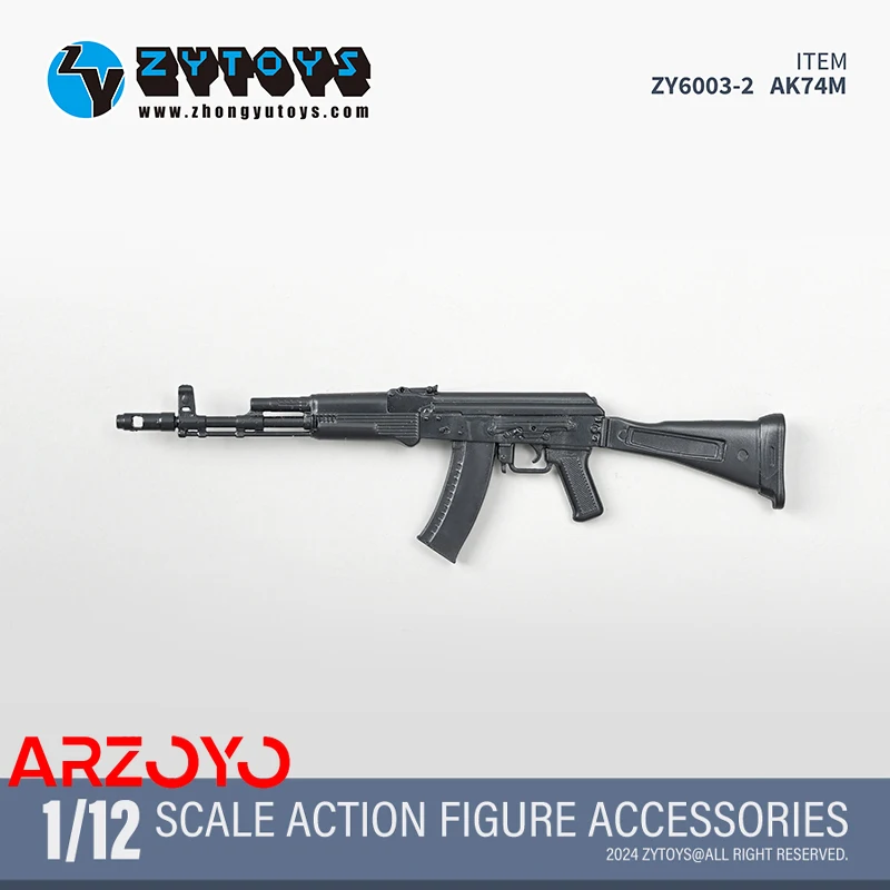 カウントサーベイヤー　スケールサーベイヤー　セット ZYTOYS ZY6003 1/12 Scale Gun Weapon Set ABS AK74M SVDS SVD