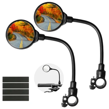 Specchietti retrovisori per manubrio per bicicletta Girevoli a 360° per specchietto retrovisore regolabile per tubo flessibile per bici da strada di montagna