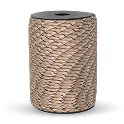 Heavy - Duty Paracord Rope - 100M, 4mm Diameter, Ideal for Outdoor Camping, Survival, and Hiking (Camo Sand)