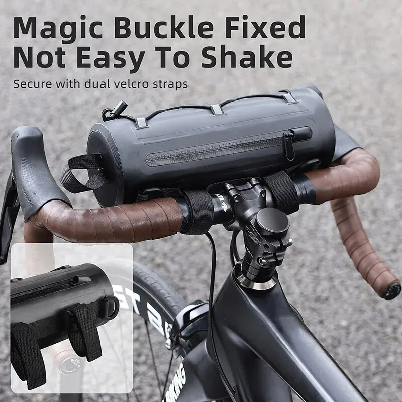 WEST BIKING Bicycle Handlebar Bag 2L Multifunctional Waterproof Bike Front Bag Cycling Handbag Shoulder Bag Bike Accessories