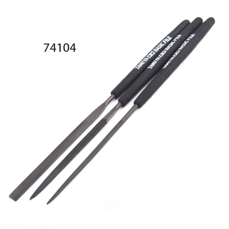 なっつページ　フィギュア2点 TAMIYA 74046/74104 Basic File Set Medium/smooth Double-cut
