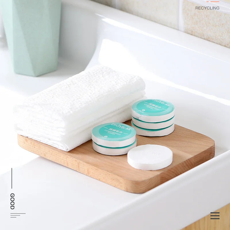 1/6pcs LargeCompressed Towels Cleansing Face Care Tablet Outdoor Travel Wipes Wet Paper Tissues Bath Towel Disposable Capsules 6