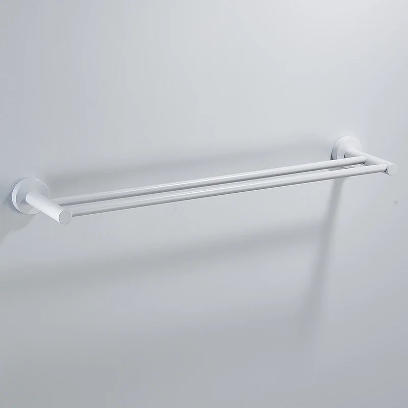 304SUS Towel rack Two poles Wall-Mounted Bathroom Item Shelf Suitable for Shower Rooms Bathroom Accessories