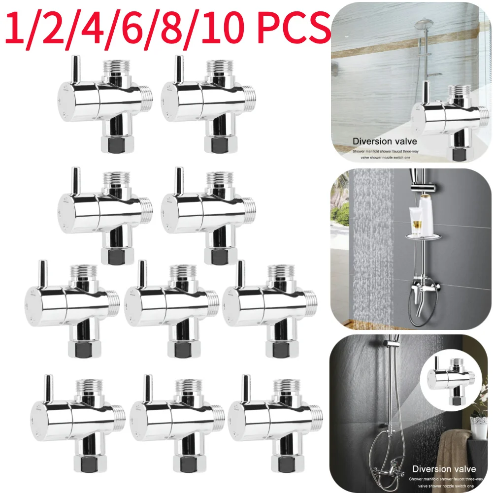 1-10Pcs New T-adapter 3 Ways Valve Distributor Aquarium Tap Lever Splitter Valve Fish Tank Oxygen Pump Air Accessories
