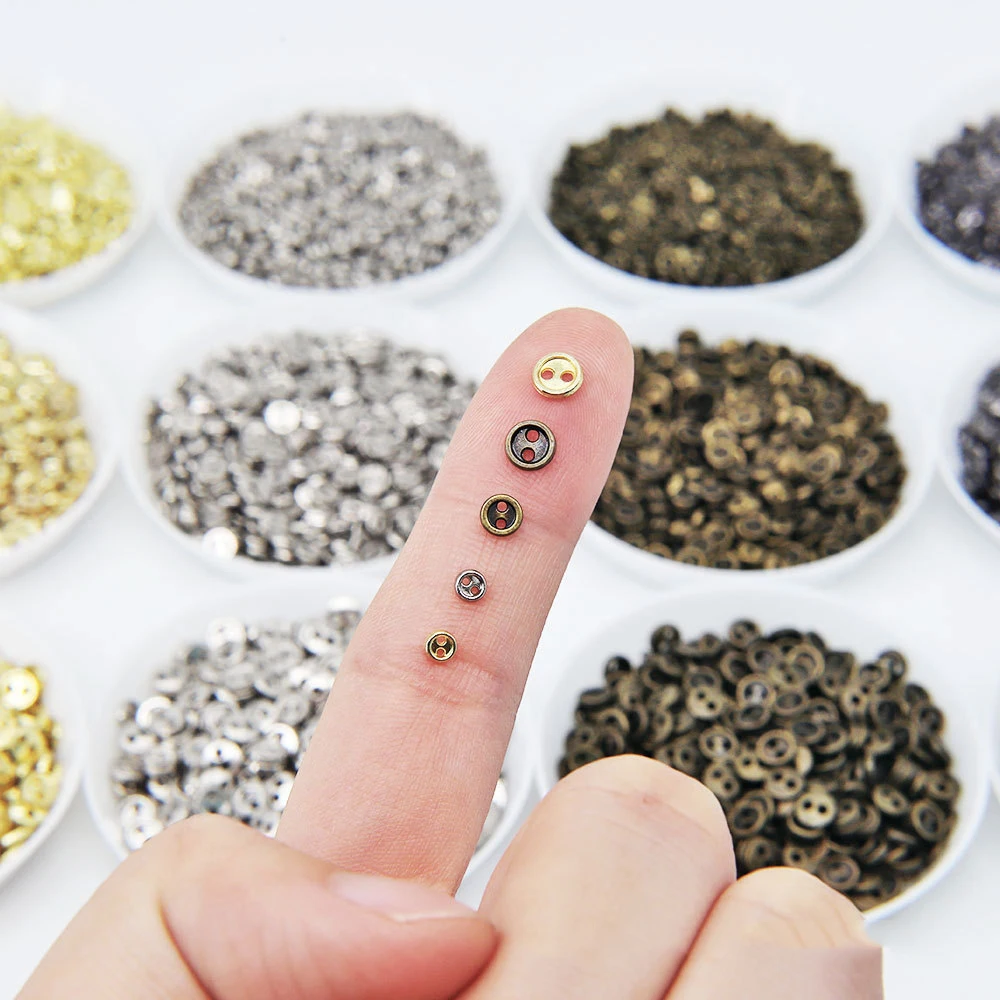 48 Botones De Cierre De Metal, Mini Botones A Presión Para Coser A