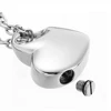 Stainless Steel Small Heart Locket Heart cremation memorial ashes urn heart necklace jewelry keepsake pendant 2