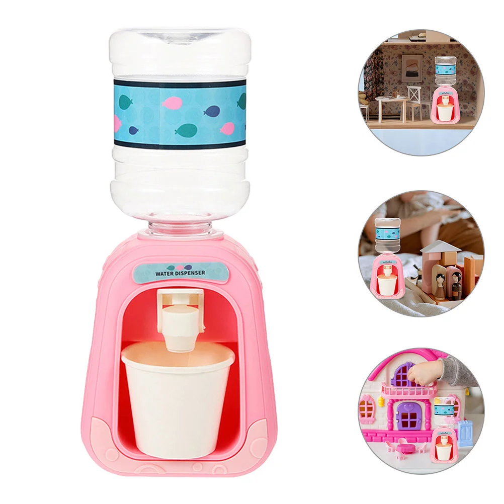 Mini House Accessory Water Dispenser Model Decorations Ornament Cute Plastic Miniature Fountain