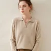 WinvyNee Women Cashmere Merino Wool Sweater Polo Neck Loose Solid Knit Tops Sweaters Casual Pullover Jumpers Autumn A1054004 3