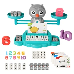 Equilíbrio jogo de matemática brinquedos educacional equilíbrio contagem stem brinquedo contagem escala jogo presente brinquedo para 3 anos de idade meninos meninas crianças