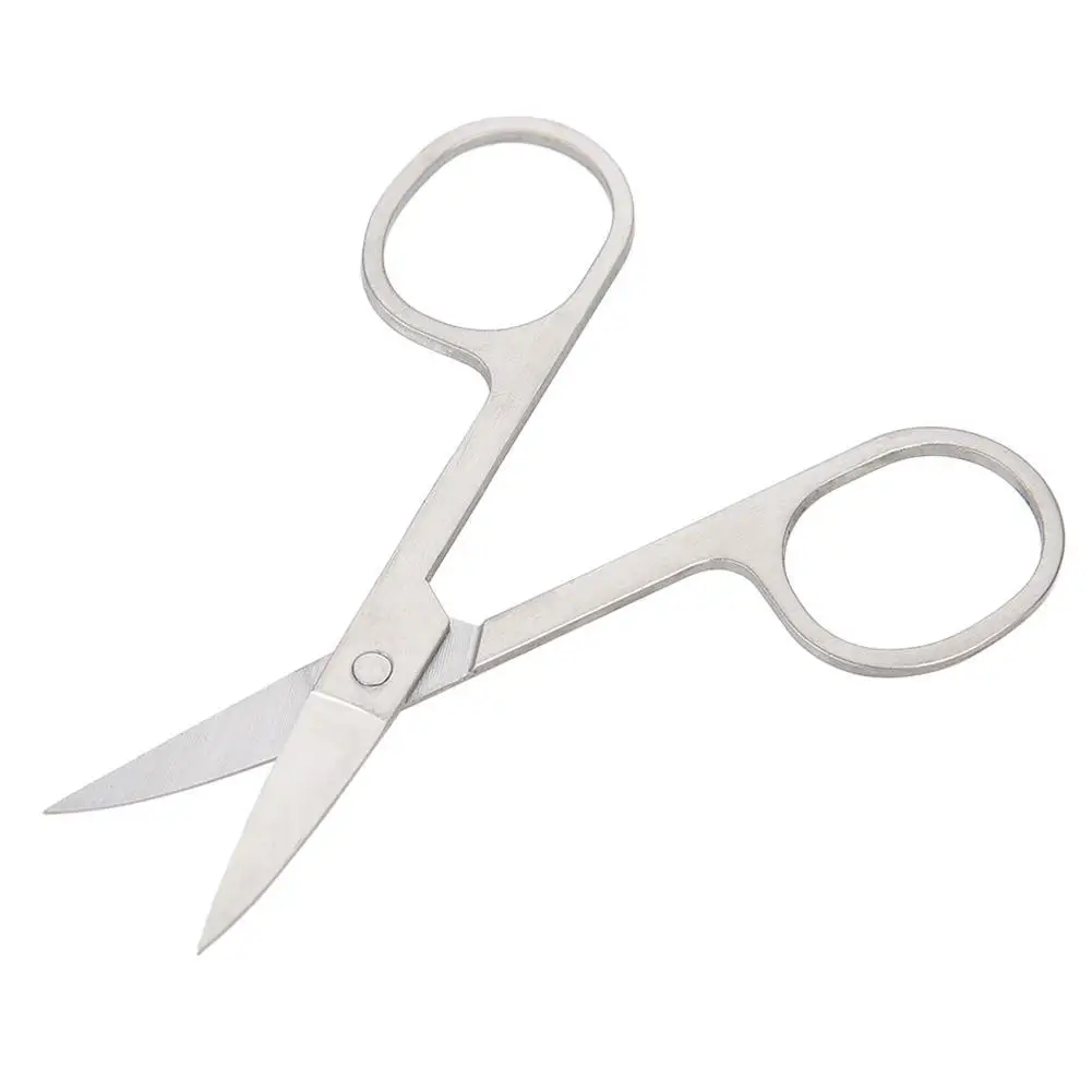 Professional Stainless Steel Eyelash & Eyebrow Scissors - Precision Makeup Tool for Beauty and Beard Grooming 2