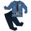Kids Pajamas Sets Fireman Sleepwear Boys Policeman Police Cosplay Pijamas Halloween Pyjamas Children Long Sleeve Tops+Pants 2pcs 2