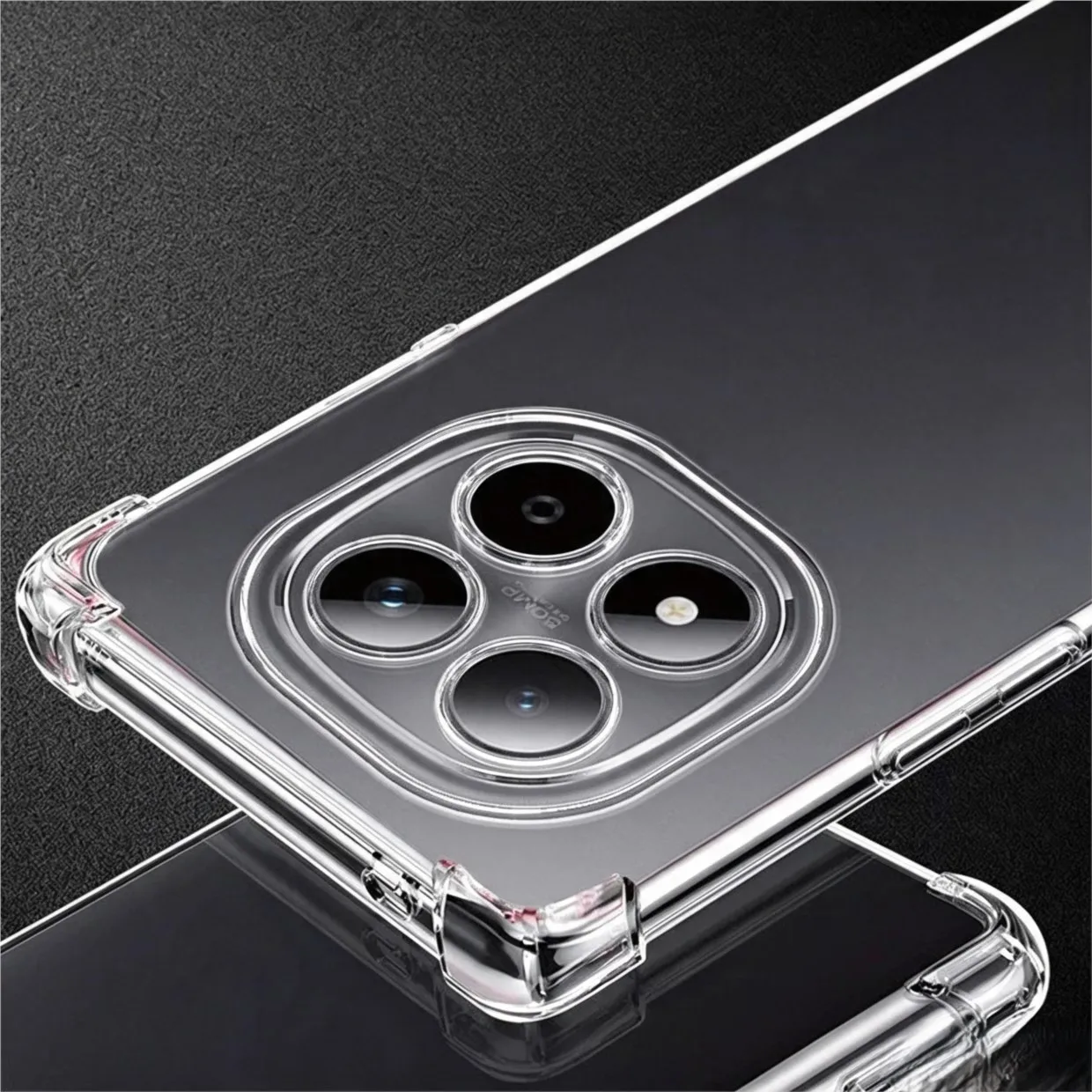 Durable Transparent Shockproof Phone Case - Thick Clear Protective Soft Cover