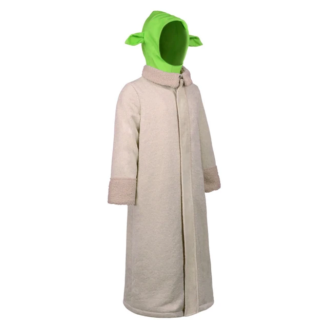 Disfraz de bebé Yoda para niños Mandalorian Cosplay Halloween con sombrero