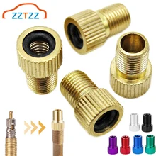 

4PCS Valve Adapter Pump Convert Presta To Schrader Copper Valve Adaptor Wheels Gas Nozzle Tube Tool Bike Bicycle Accessories