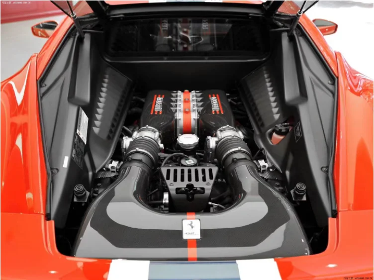 

Панель крышки двигателя из сухого углеродного волокна для Ferrari 458 2011-2014, автомобильные аксессуары