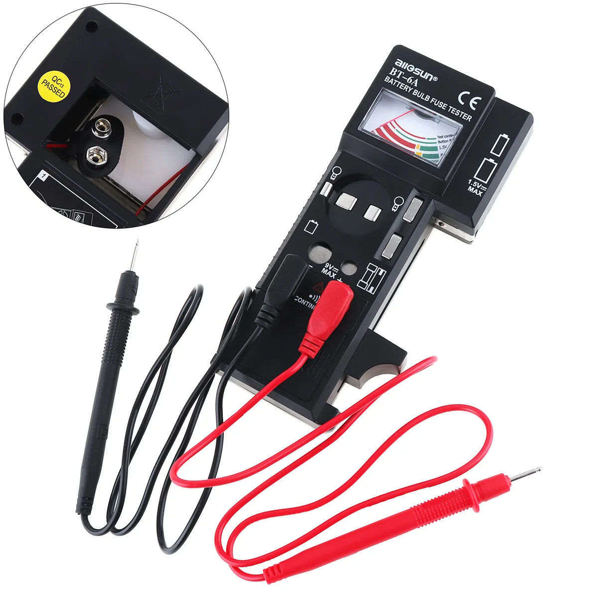 

3 IN 1 Portable Digital High Precision Multi-purpose Battery Bulb Fuse Tester with One Pair Test Pen Battery /Light Bulb /Fuse
