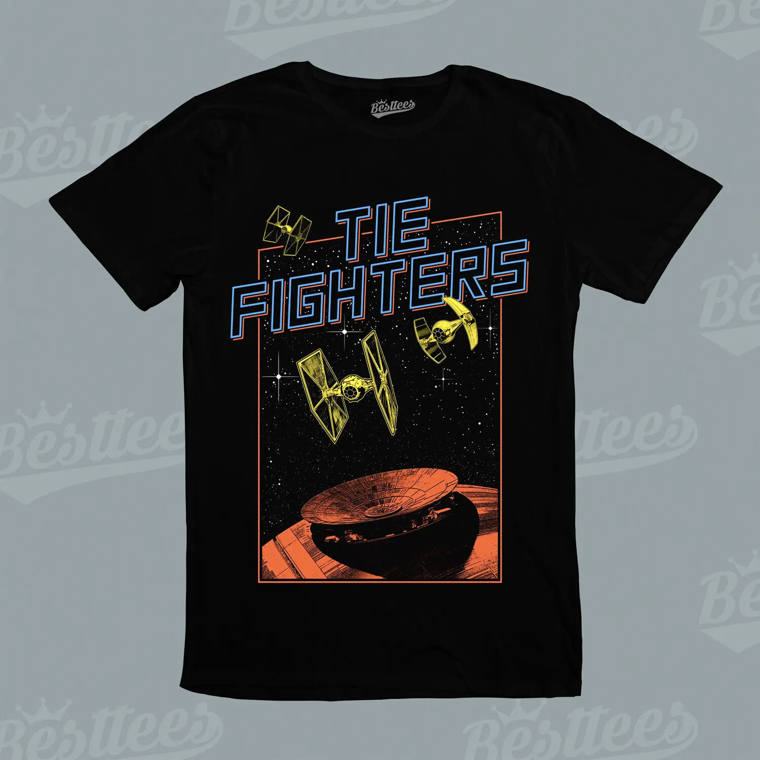 Bambini Uomo Donna Galaxy Tie Fighters Robot Combat Universe Cool Graphic T Shirt
