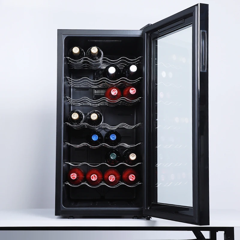 Professional Wine Cooler 78L 32 Bottles Wine Refrigerator Cabinet Fridge Freestanding