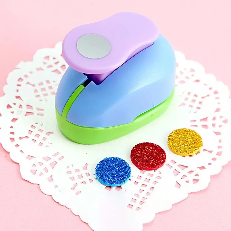 Paper Punch 9/16/25/38mm Random Color Circle DIY Embossing Punches Scrapbooking Machine Cutting Hole Rounder Cutter paper cutter,paper punch,circular cutter