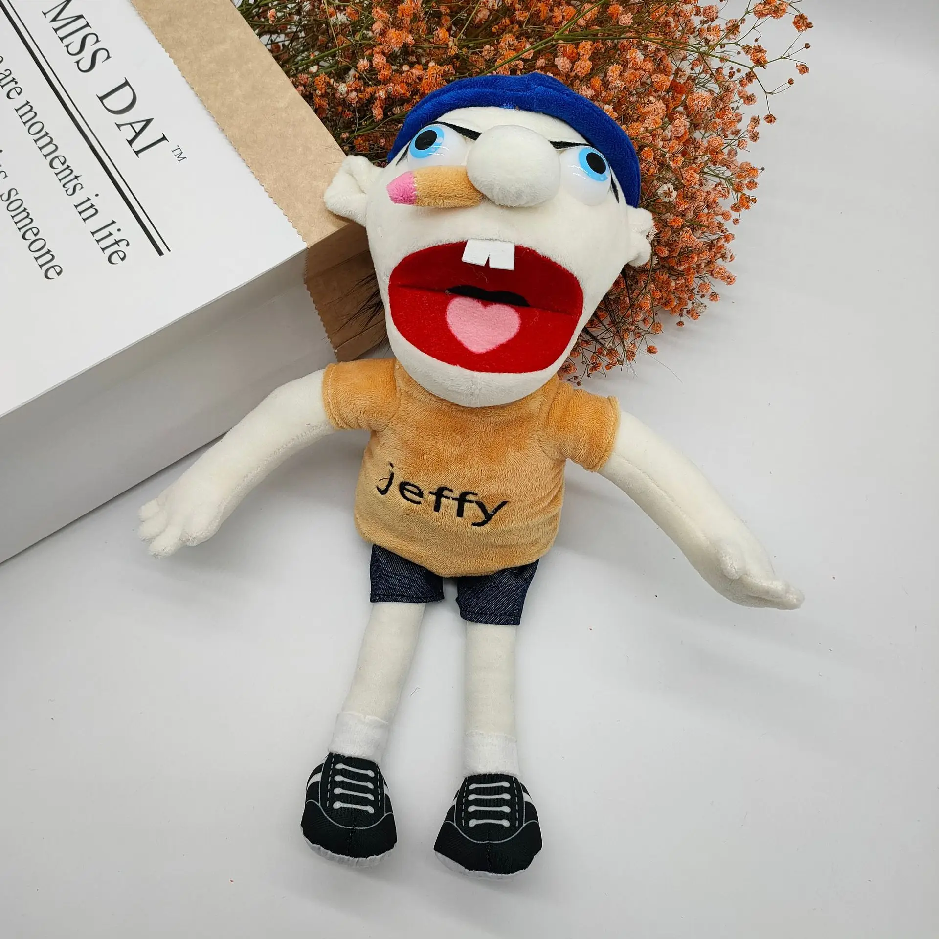 40cm Jeffy Puppet Jeffy Plush Toy Puppet for Play House Kid's Present for  Birthday Christmas Halloween Party - AliExpress