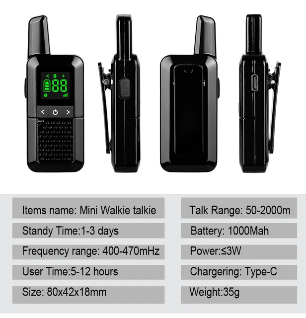 2Pcs Walkie Talkie Two-way Radio Stations Long Range Walkie-talkies  Profesional Walkie Talkie Wireless Call Walkie Talkie - AliExpress