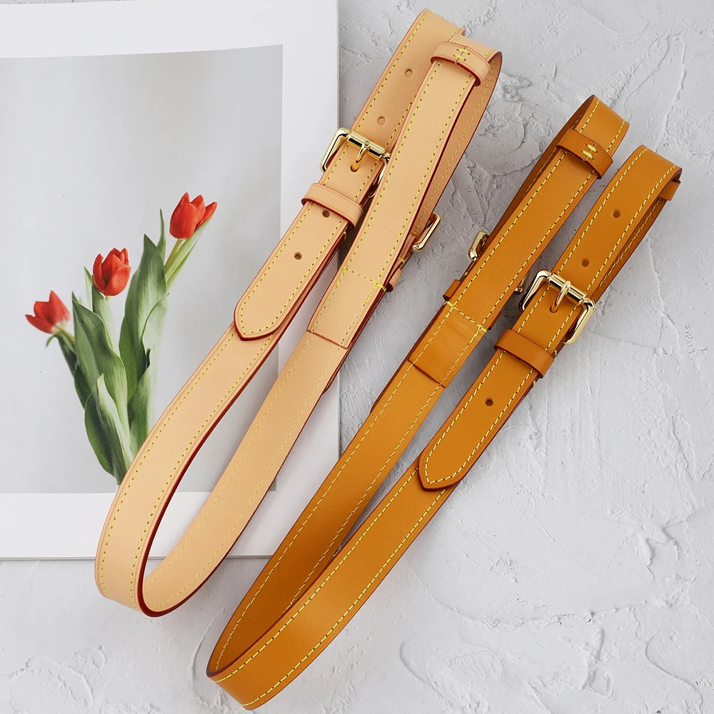 Leather Shoulder Bag Strap for Classic Bucket Bag Customized Shoulder Crossbody Replacement Adjustable Purse Handbag Strap