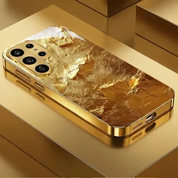 Scenic Pattern Electroplated Phone Case - Elegant Design - S24FE (K1)