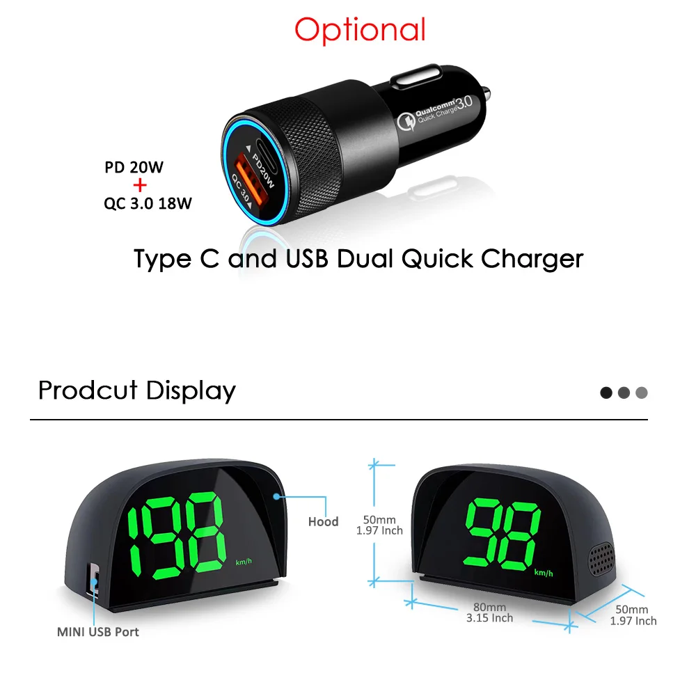 Vjoycar GPS HUD  ӵ,    ÷, ÷  ÷,  Ʈ,    ׼, ǰ