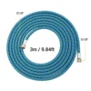 3 meter/10-Ft Nylon Braided Airbrush Air Hose Standard 1/8"" - 1/4"" Adapter Suit for Air Bursh Kit 3 in 1 Tool Accessories 6