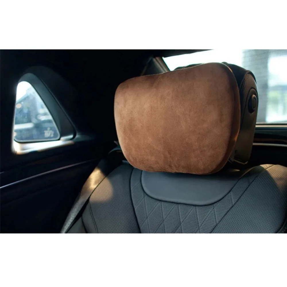 

2Pcs General Motors Headrest Car Suede Neck Pillow Car Backrest Neck Pillow General Motors Seat Headrest