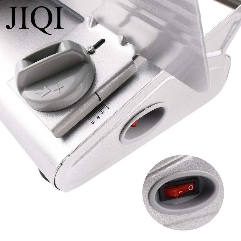 JIQI Meat slicing machine Household electric meat slicer bread vegetable fruit slicers cutter for frozen beef mutton 110V/220V 4