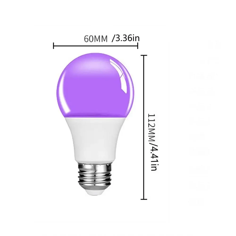 Blacklight Ultraviolet Glow Lamp - UV Purple Party Bulb, 10W E27 Atmosphere Lighting