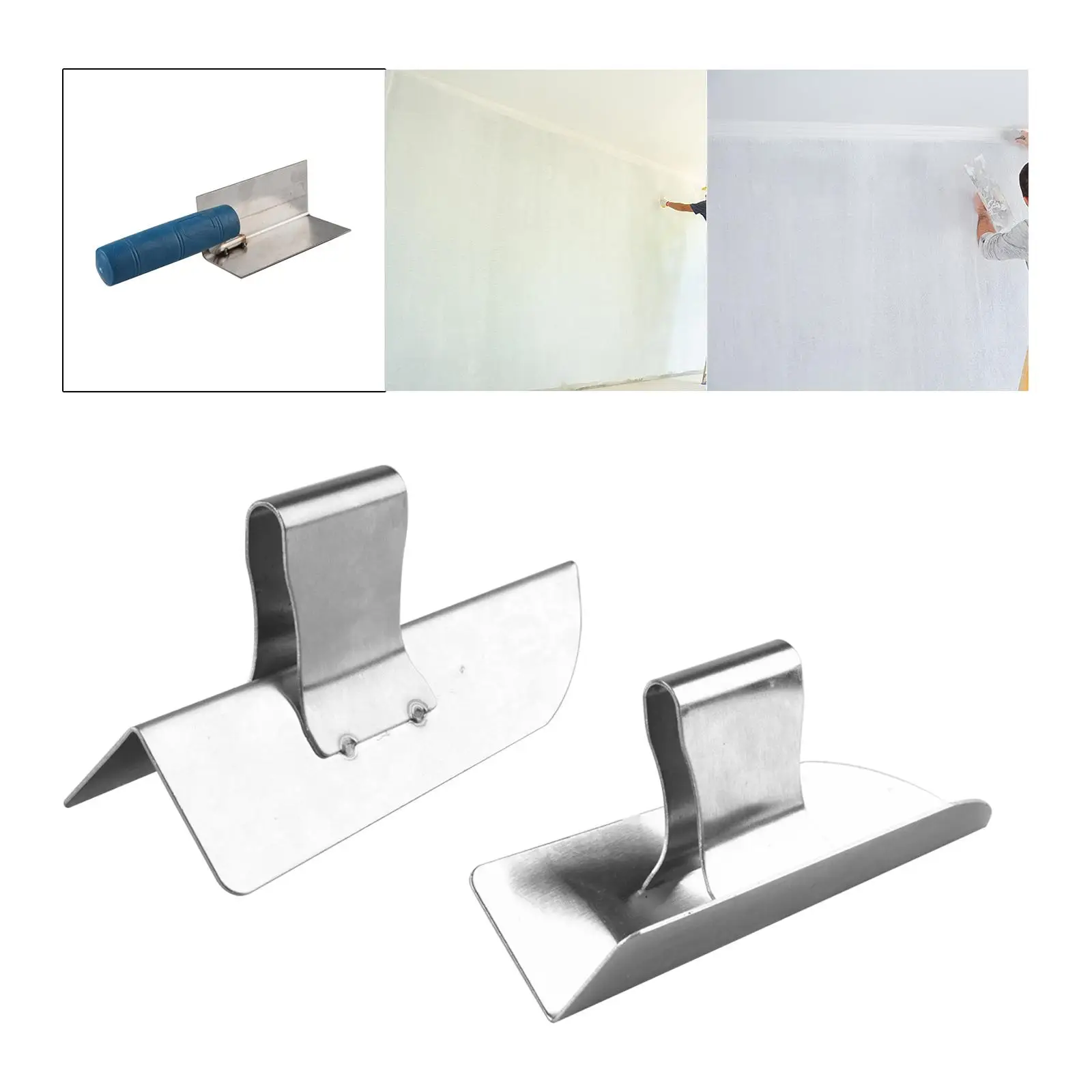 Plastering Trowel Tool Decorative Cement Finishing Stainless Steel Metal Wall Scraping Angle Repair Putty Scraper for Puttying putty knife scraper drywall spatula wall scraper
