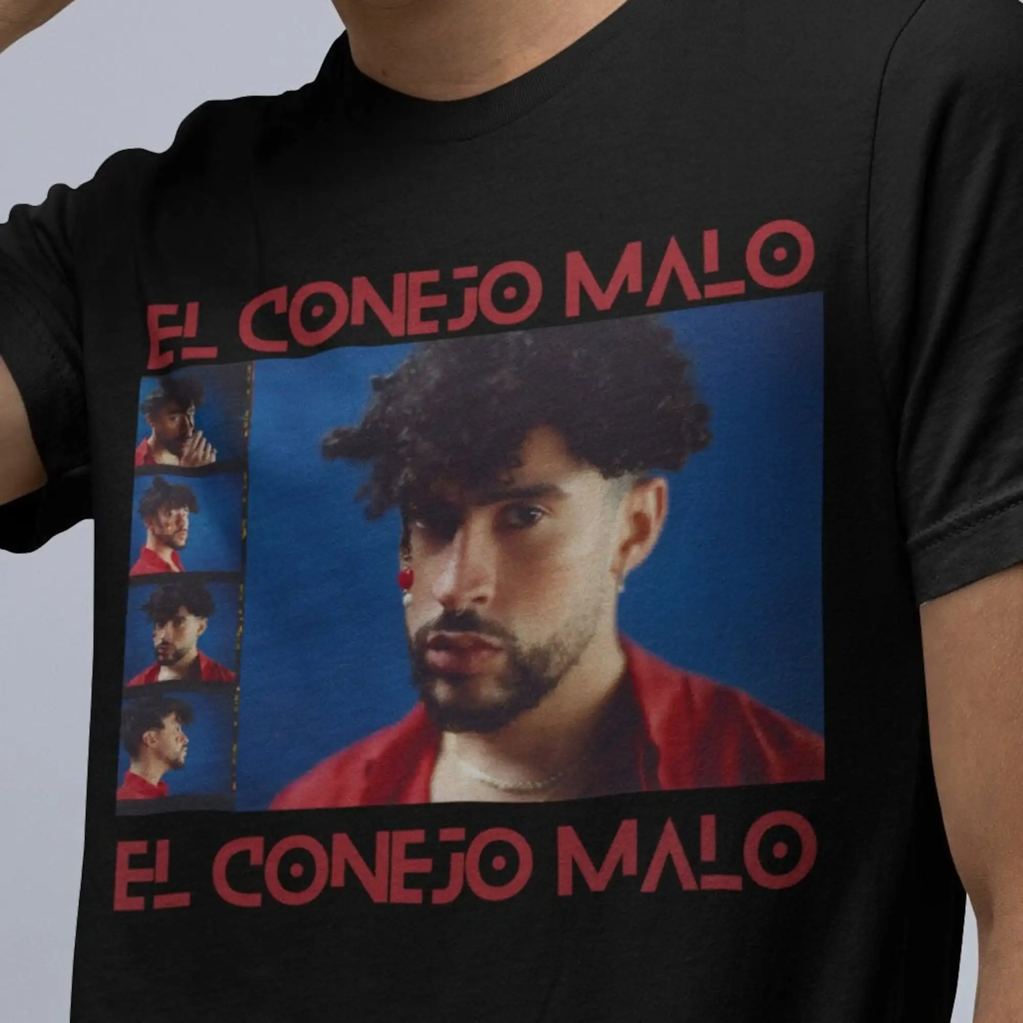 Bad Bunny Conejo Alo Concert T Shirt Reggaeton Rap Rapper Un Verano Sin Ti Maniche Lunghe O Corte