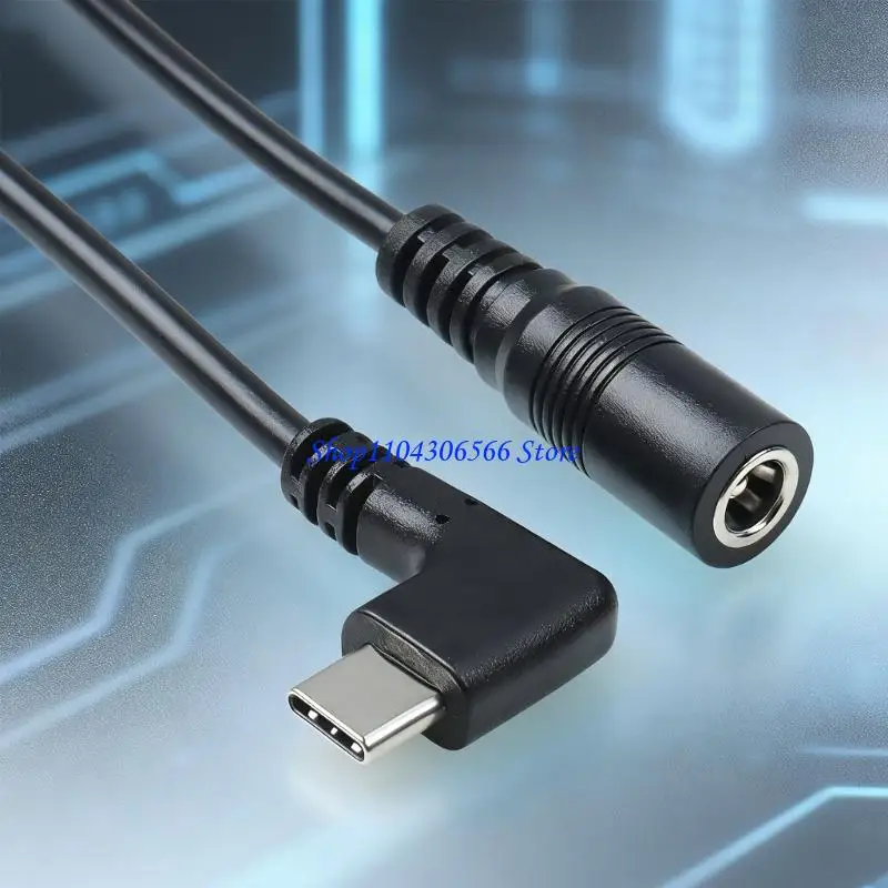 02DD 유형 C 12V 5.5x2.1mm 스텝 업 컨버터 케이블 전원 공급 장치 USB C 케이블(5.5mmx2.1mm 카메라용 충전 케이블 포함)