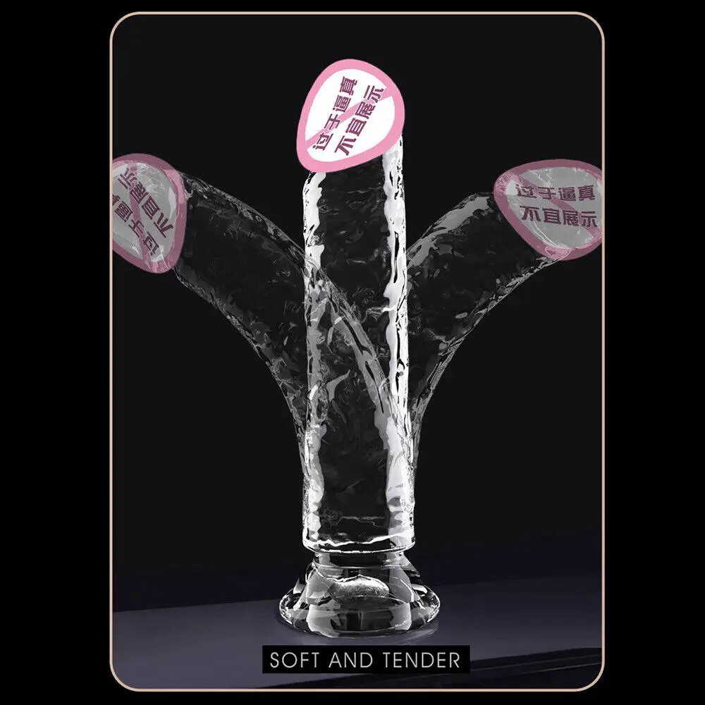 Realistic Soft Jelly Dildo Suction Cup Adult Sex Toy for Women Men Vaginal Anal Plug Masturbator Prostate Massager Stimulator