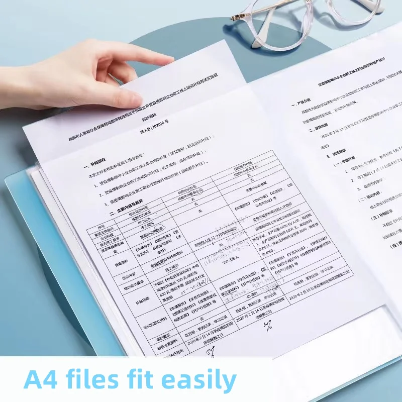 A4 Large Capacity Transparent Folder Paper Storage Multi-layer File Management Clear Book Stationery file folder,transparent folder,transparent storage bag
