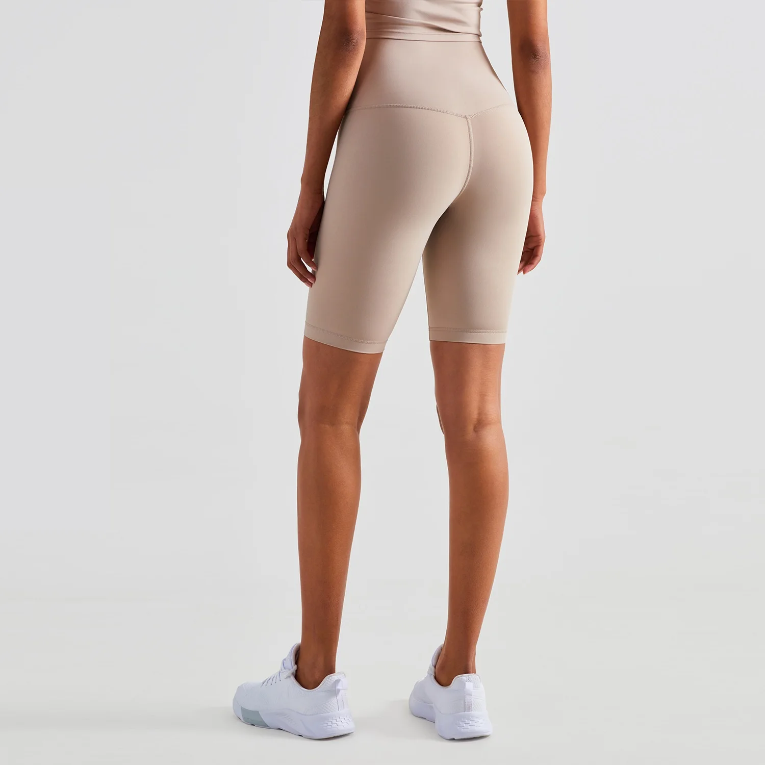 Solid Color Soft Women Fitness Sports Shorts Female High Waist Yoga Shorts Leggings Cycling Tight Comprehensive Training Jogging