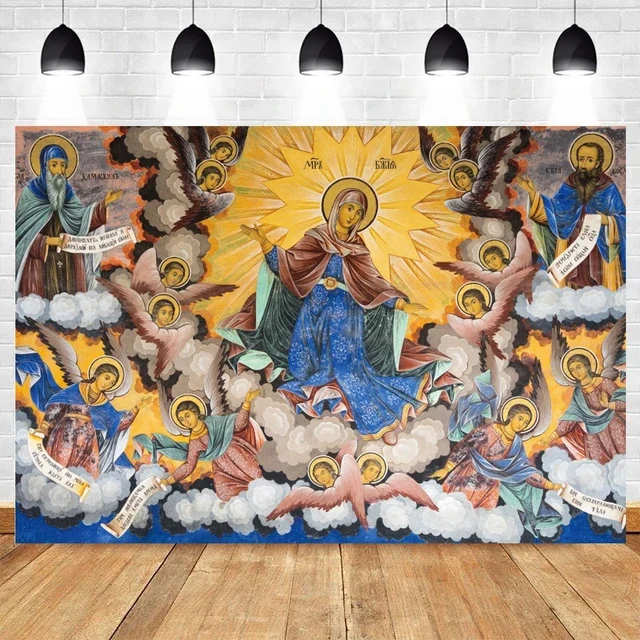 thumbnail image 1 of Fondo de escena de la natividad de Navidad con el nacimiento de Jesús, la Santa Cruz y la Biblia, perfecto para estudio fotográfico, decoración de pared, 1 of 5