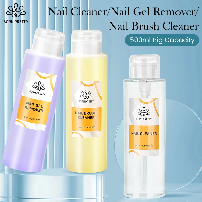 Born Pretty 500Ml Nail Gel Remover Nail Brush Cleaner Soluzione Detergente Per Smalto Liquido Strumenti Per La Cura Del Manicure Strumenti Per Nail Ar