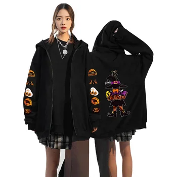 عطلة حزب هالوين زيبر البلوز هالوين سترة الرجال والنساء عارضة مطبوعة هوديي سترة