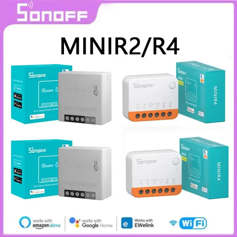 1-5Pcs Sonoff R4 / R2 Mini Wifi Switch Mini Extreme Smart Home Modulo Telecomando Vocale Tramite Ewelink App Alexa Google Home