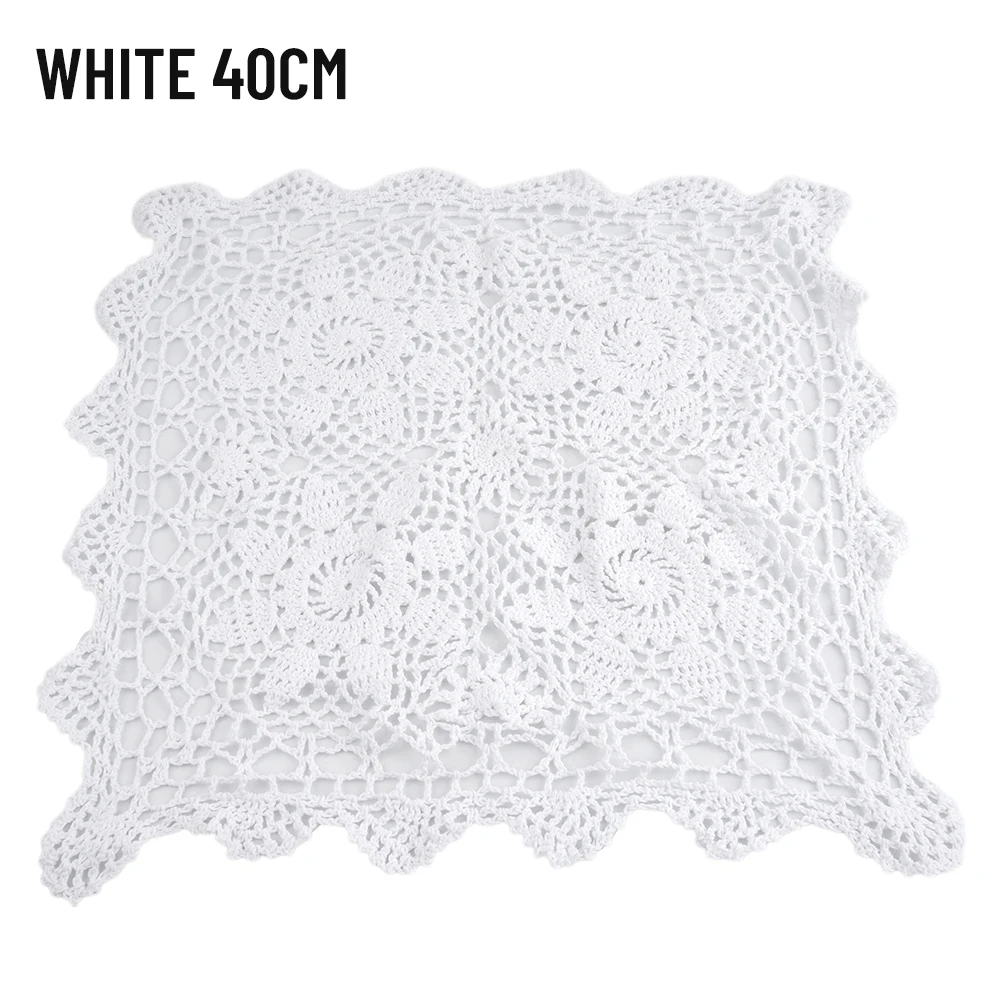 

Vintage Lace Table Mat Embroidered Lace Tablecloth Pastoral European Style Bedside Table Decoration Tablecloth Placemat